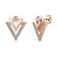 Rose Gold Crystal Geometric Earrings "Tripoli" Carousel 4