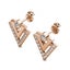 Rose Gold Crystal Geometric Earrings "Tripoli" Carousel 6