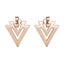 Rose Gold Crystal Geometric Earrings "Tripoli" Carousel 7