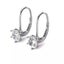 925 Sterling Silver Moissanite Earrings "Roslyn" Carousel 8