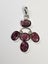 Genuine 5 stone Ruby Sterling Silver 925 Pendant Carousel 1