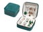 Portable Travel Jewelry Case Mini Velvet Jewelry Storage Box Organizer Blue Carousel 1