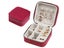 Portable Travel Jewelry Case Mini Velvet Jewelry Storage Box Organizer Rose Red Carousel 1