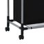 vidaXL Laundry Sorter with 3 Bags Black Steel Carousel 5