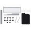 vidaXL Laundry Sorter with 3 Bags Black Steel Carousel 6