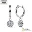925 Sterling Silver Huggie 1 Carat Moissanite Earrings "Leonie" Carousel 6