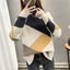 Autumn Winter Sweater Women Knitted Color Block Pullover Sweater Long Carousel 6