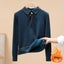 Women's Plus Velvet Thicken Polo Collar Knitted Sweaters Winter Carousel 5
