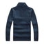 FALIZA Winter Knitted Sweaters Men Half Zip Fleece Jumpers Wool Warm Carousel 3
