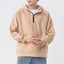 DUYIT Half-Zip Hooded Sweater Men's Autumn/Winter New Loose Solid Carousel 6