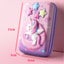 3D EVA Cute Pencil Case Cartoon Stationery Box Girls Color Pencil Box Carousel 3