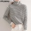 Fall Winter Striped Turtleneck Sweaters For Women Korean Slim Warm Carousel 2