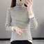 Fall Winter Striped Turtleneck Sweaters For Women Korean Slim Warm Carousel 6