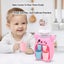 1Pcs Pink Kitchen Simulation Toy Children Kid Role Play Mini Double Carousel 4