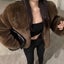 Biyaby New Women's Faux Fur Coat Winter High Quality Faux Rabbit Fur Carousel 6