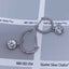 925 Sterling Silver Huggie 1 Carat Moissanite Earrings "Leonie" Carousel 4