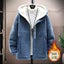 New Men Winter Fleece Jacket Thick Parka Coat Men Winter Casual Carousel 5