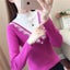 Autumn Winter Half Turtleneck Sweater Women Pullover New Stitching Carousel 2