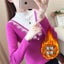Autumn Winter Half Turtleneck Sweater Women Pullover New Stitching Carousel 6