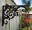 Shelf Bracket Black Cast Iron Ornate Vine Pattern (BB002) Carousel 1