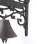 French Scroll Fleur de Lis Welcome Rustic Solid Cast Iron Hanging Bell Door Bell Carousel 5