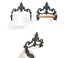Vintage Cast Iron Towel Toilet Paper Roll Holder Carousel 3