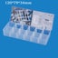 1PC Compartment Plastic Jewelry Tool Storage Box Translucent Box Carousel 4