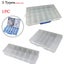 1PC Compartment Plastic Jewelry Tool Storage Box Translucent Box Carousel 5