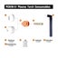 10PCS Plasma Torch Electrodes NozzlePlasma Cutter Welding Tools Carousel 1