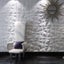 Textures 3D Wall Tiles Panels White Diamond Design 12 PCS Carousel 8
