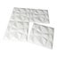 Textures 3D Wall Tiles Panels White Diamond Design 12 PCS Carousel 6