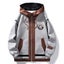 Hot Sale Men's Patchwork Hooded Jacket Oversize Windbreakers Brand Carousel 3