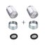 2pcs Led Faucet Colorful Self-changing Kitchen Splash Nozzle Bathroom Carousel 1