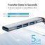 Olaf 4 Ports Multi Splitter Type C HUB 3.0 USB Flash Drive Card Carousel 4