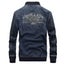 Denim Jacket Men Fashion Embroidered Spring Autumn Stand Collar Jeans Carousel 3