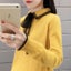 Autumn winter knitted sweaters women fashion Lace bow pullover Carousel 4