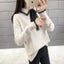 Autumn winter knitted sweaters women fashion Lace bow pullover Carousel 5