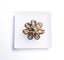 (Crystal Brooch) Silver Pink Brooch Flower Brooch BHBZ35LY-6 Carousel 3