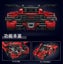 Koenigsegg - Red Race Car - MOC-4789 - 1:10 - 3063 pieces - MouldKing Carousel 15