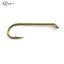 MNFT 100PCS10# Bronze Long Handle Fly Hook Insect Hook Dry Fly Tying Carousel 2