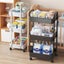 Mobile Storage Rack Trolley Kitchen Bathroom Bedroom Multi Storey Carousel 2