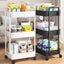 Mobile Storage Rack Trolley Kitchen Bathroom Bedroom Multi Storey Carousel 3