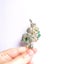 (Crystal Brooch)Silver Green Rose Brooch BHBZ36LY-13 Carousel 3