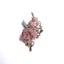 (Crystal Brooch) Silver Red Rose Brooch BHBZ36LY-14 Carousel 1