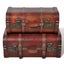Wooden Treasure Chests 2 Pcs Vintage Brown Xabpip Carousel 7