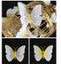 12pcs 3D White Butterfly Wall Stickers Removable Butterfly NEW Carousel 3