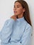Fashion Turtleneck Knitwear Sweater For Women Loose Fit Raglan Carousel 5