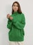 Fashion Turtleneck Knitwear Sweater For Women Loose Fit Raglan Carousel 6