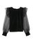TRAF Women Fashion Patchwork Ruffles Velvet Blouse Vintage O Neck Carousel 1