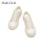 Smile Circle Chunky Sneakers Women Flat Platform Canvas Shoes Spring Carousel 7